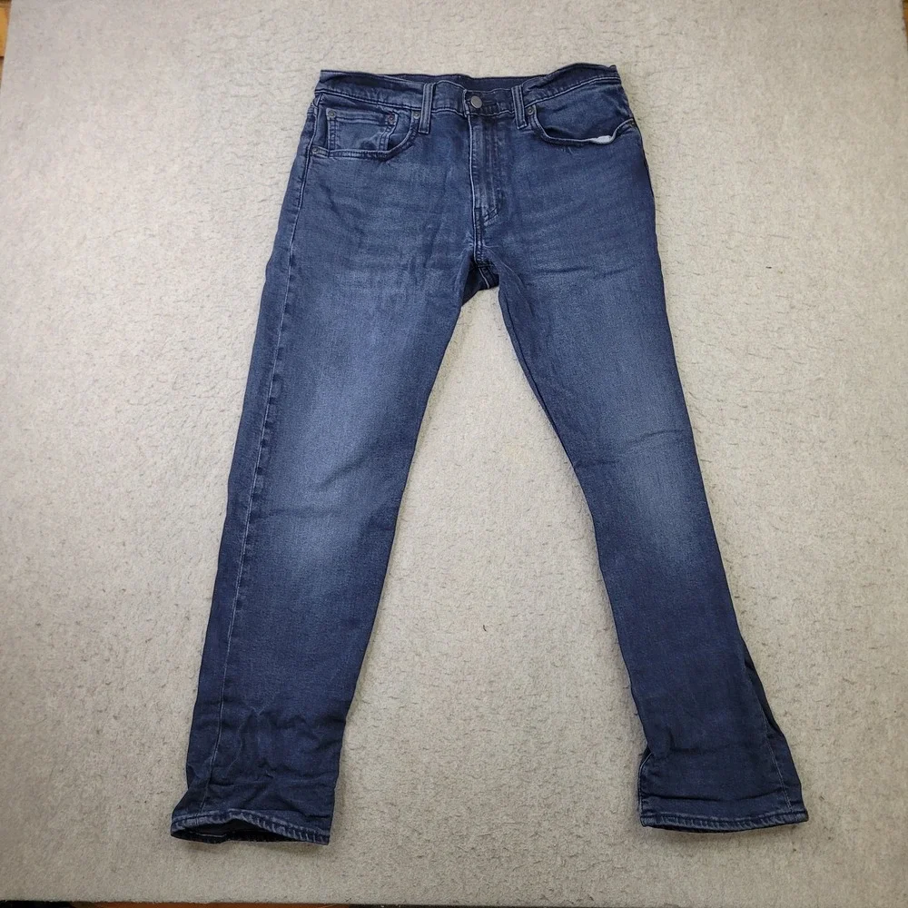 Levi's Premium Jeans Lot 502 32x30 Dark Wash Taper Fit Stretch